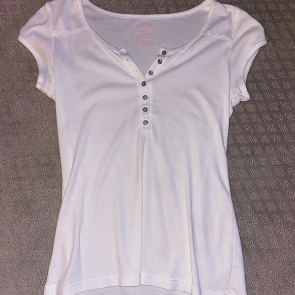 white henley - Picture 1 of 2
